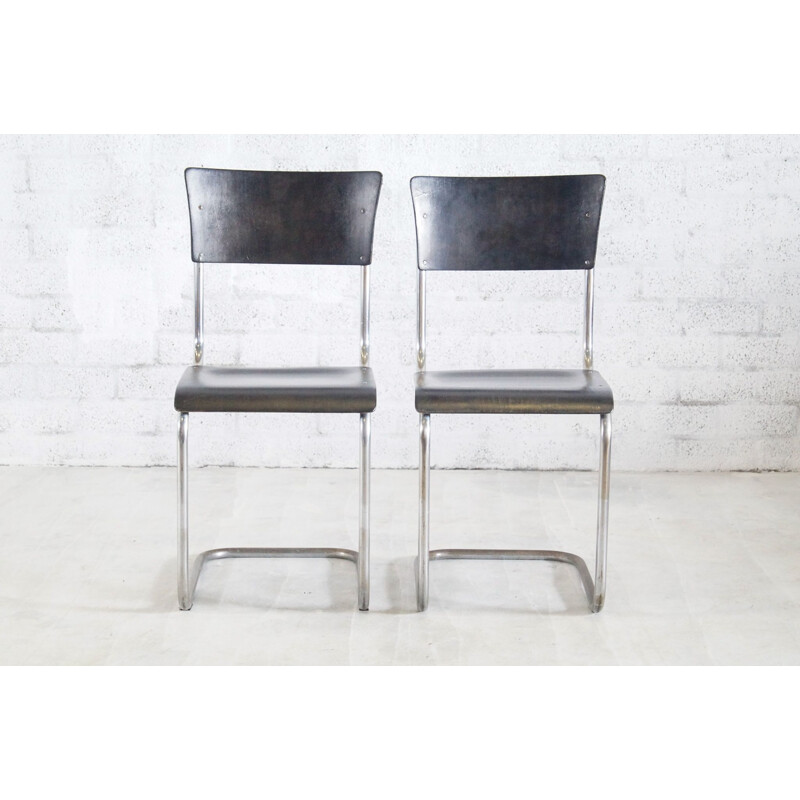 Pair of vintage Thonet Chairs by Mart Stam