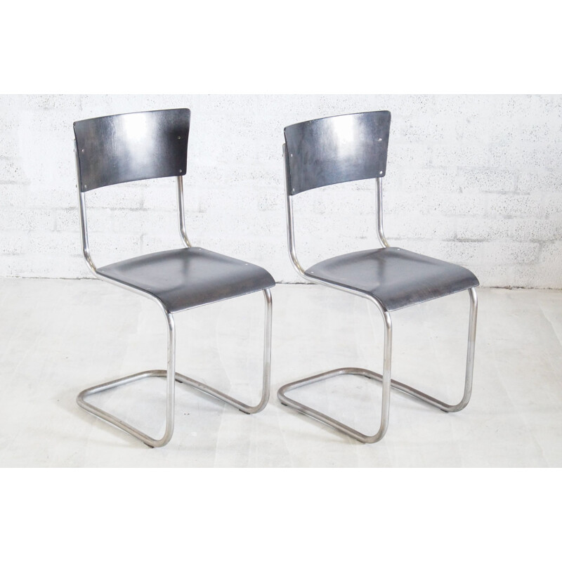 Pair of vintage Thonet Chairs by Mart Stam
