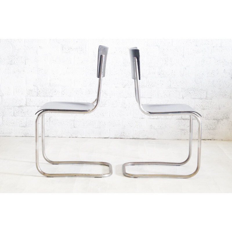 Paire de Chaises vintage Thonet de Mart Stam