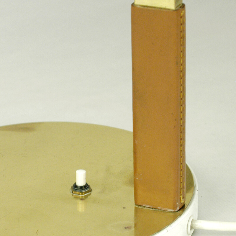 Oostenrijkse tafellamp in messing en acryl, J. T KALMAR - 1960