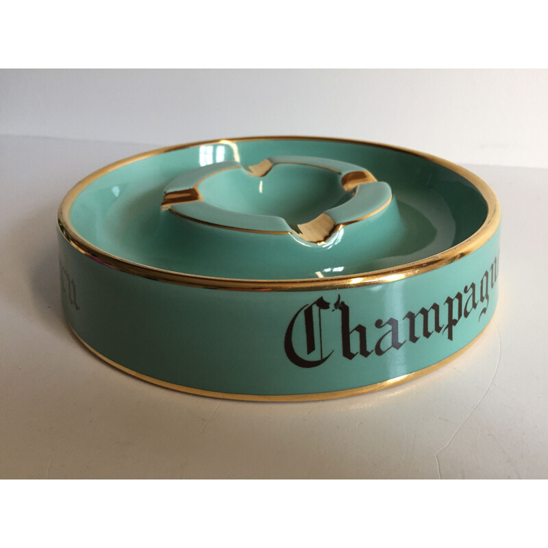 Vintage Champagne ceramic ashtray