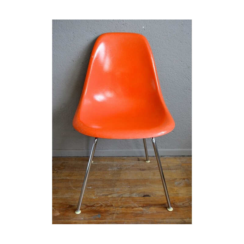 Set of 4 Herman Miller "DSX" chairs, Charles & Ray EAMES - 1960s