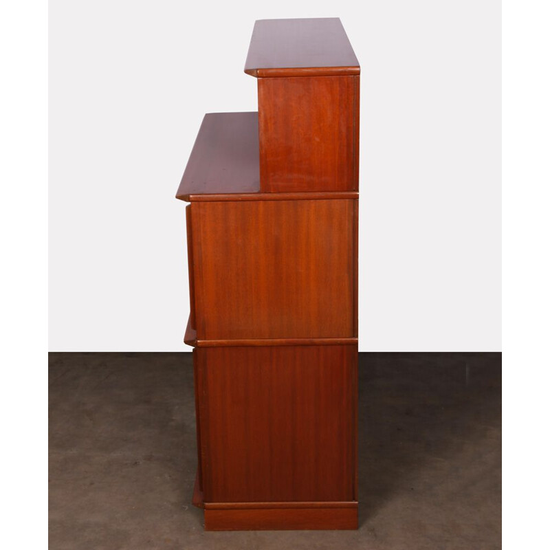 Vintage mahogany cabinet by Didier Rozaffy for Oscar 1950s