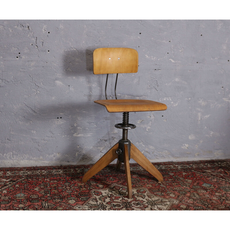 Vintage Robert Rowac swivel chair 1930s
