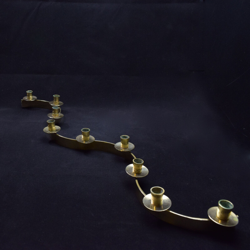 Vintage table candle holder 9 candles 1950s