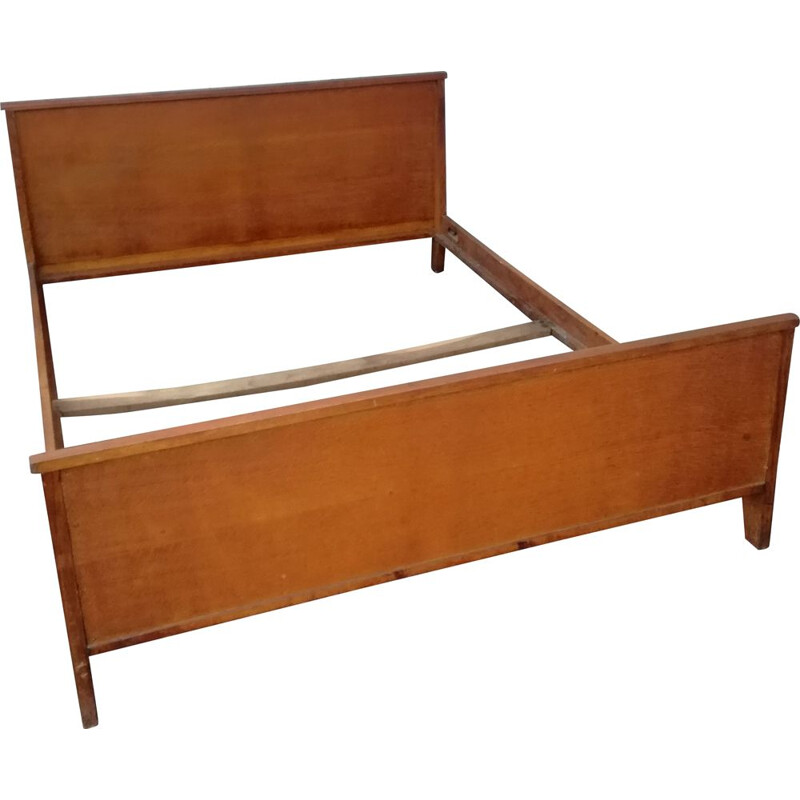 Vintage bed 2 places of René gabriel 1940s