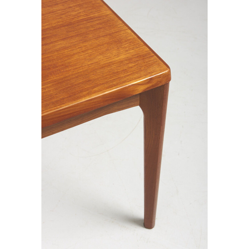 Small vintage Square Dining Table by Henning Kjaernulf for Vejle Denmark 1960s