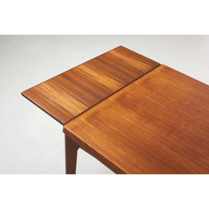 Small vintage Square Dining Table by Henning Kjaernulf for Vejle Denmark 1960s