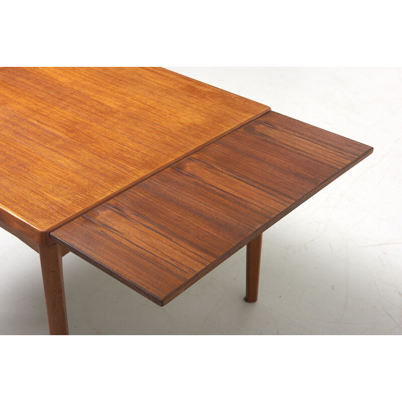 Small vintage Square Dining Table by Henning Kjaernulf for Vejle Denmark 1960s