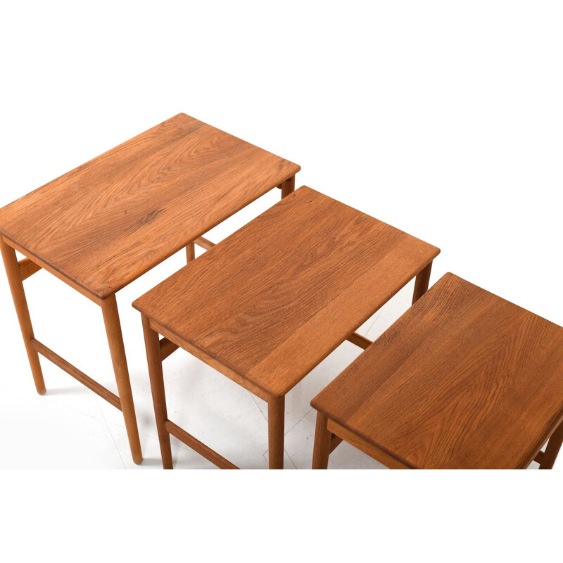 Tables gigogne vintage par Hans J. Wegner pour Andreas Tuck 1960