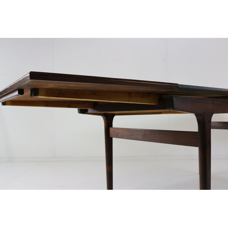 Vintage dinner table in rosewood by Kjaernulf Denmark