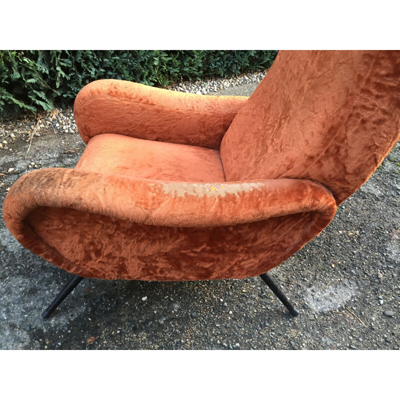 Vintage armchair Lady by Marco Zanuso 1950s