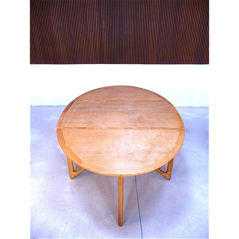 Jason Mobler "drop leaf" dining table in oak, Kurt OSTERVIG - 1960s