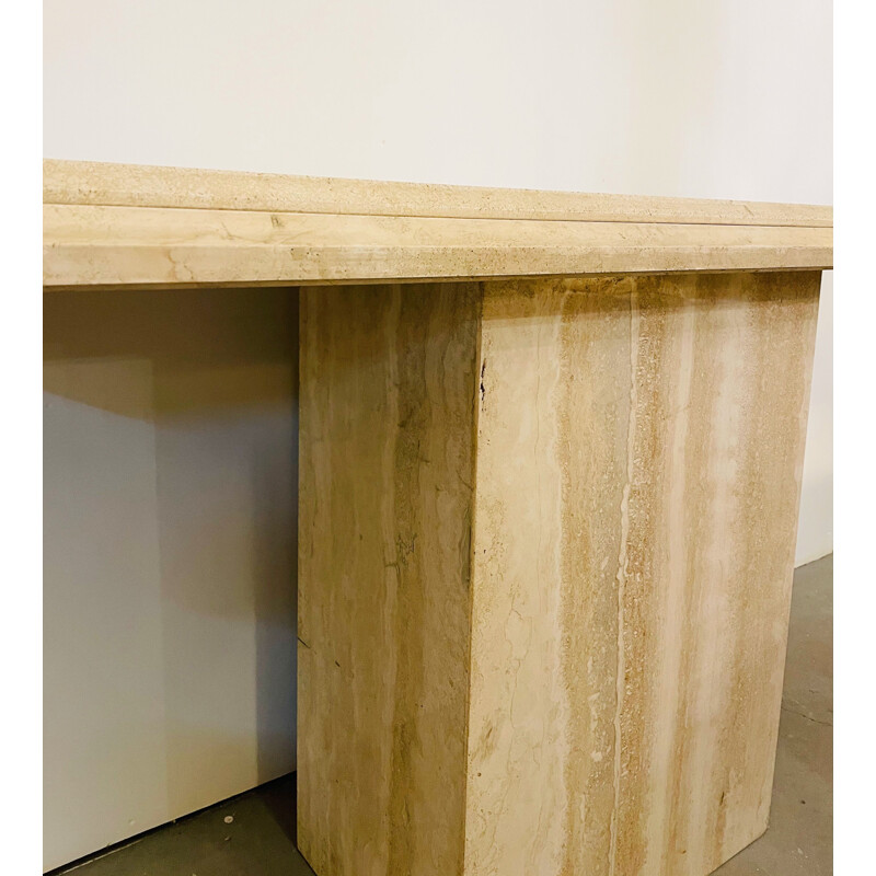 Vintage Travertine Console 1970s