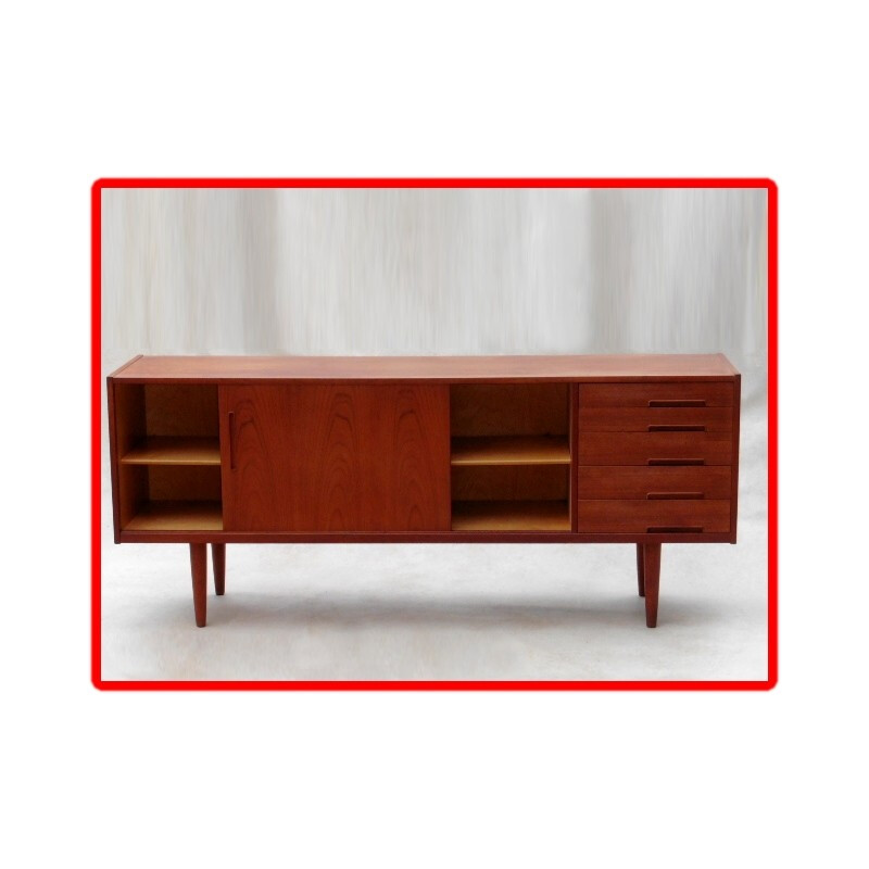 Enfilade scandinave Troeds "Trento" en bois de teck, Nils JONSSON - 1960 