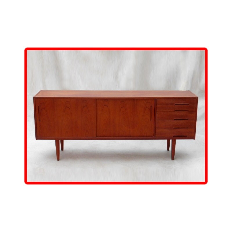 Enfilade scandinave Troeds "Trento" en bois de teck, Nils JONSSON - 1960 