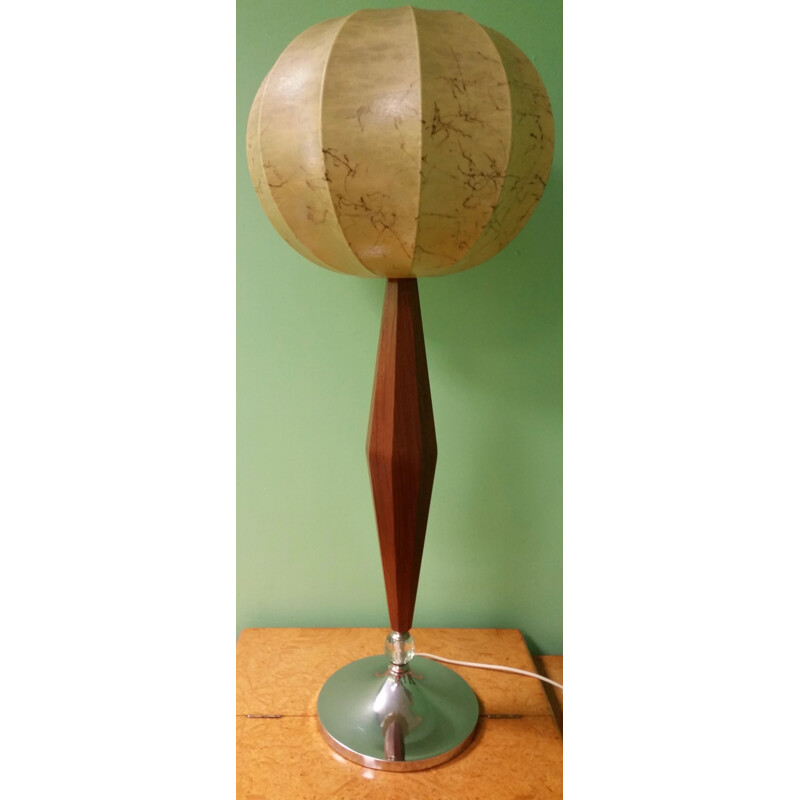 Mid-century table lamp in teak - 1960s