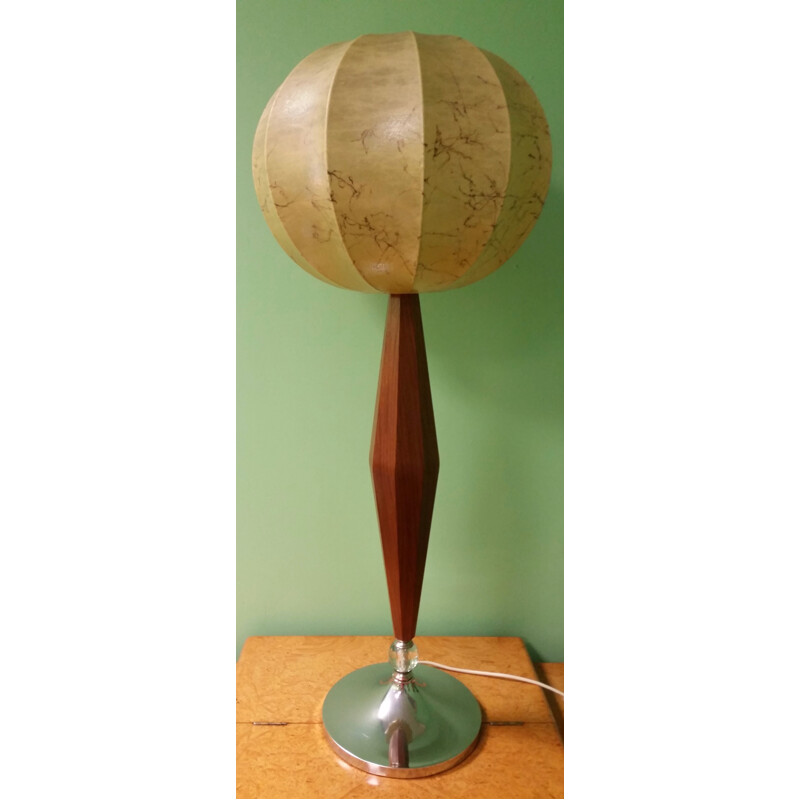 Mid-century table lamp in teak - 1960s