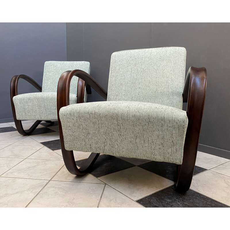 Pair of vintage Jindrich Halabala chairs