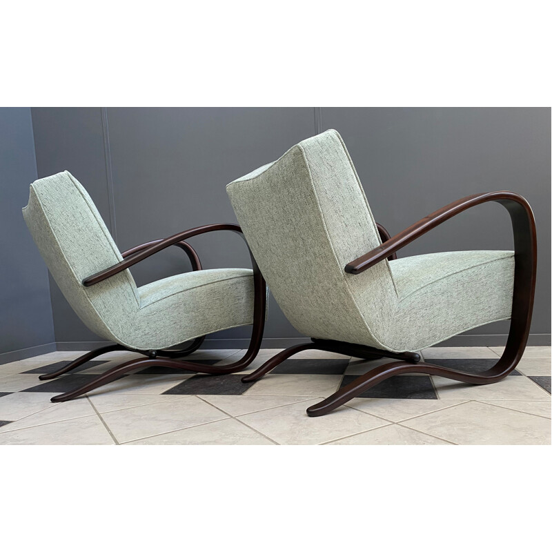 Pair of vintage Jindrich Halabala chairs