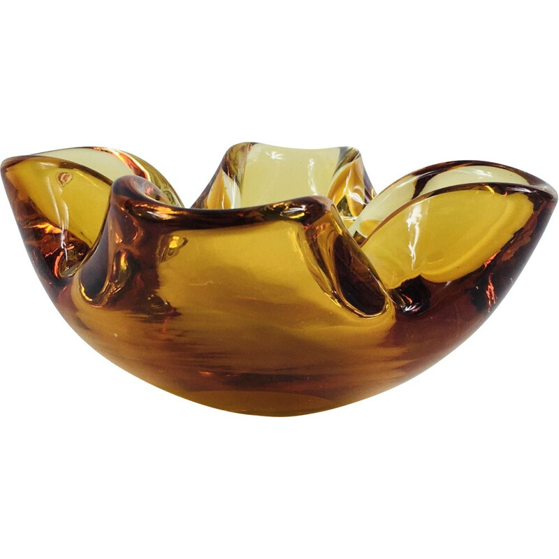 Mid-Century Murano Glass Ashtray Small Bowl by Pietro Toso 1950s
