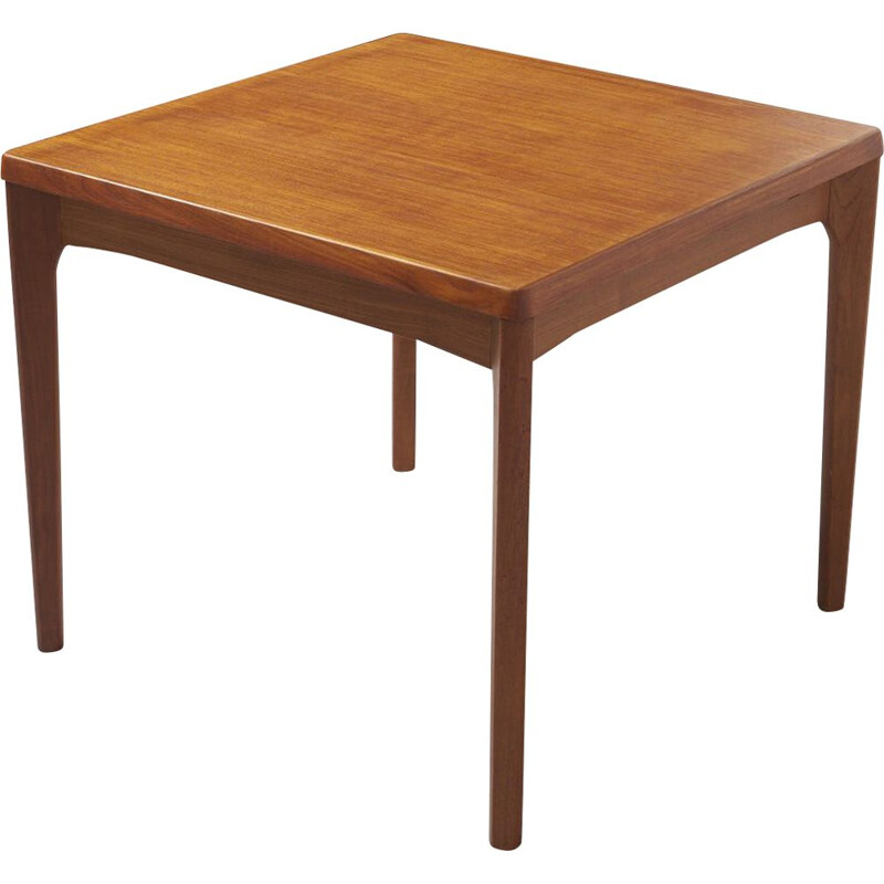 Petite table à manger vintage carrée par Henning Kjaernulf pour Vejle Danemark 1960