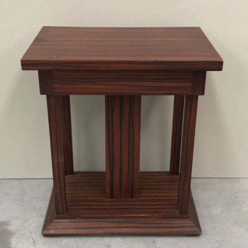 Vintage Rosewood Art Deco game table