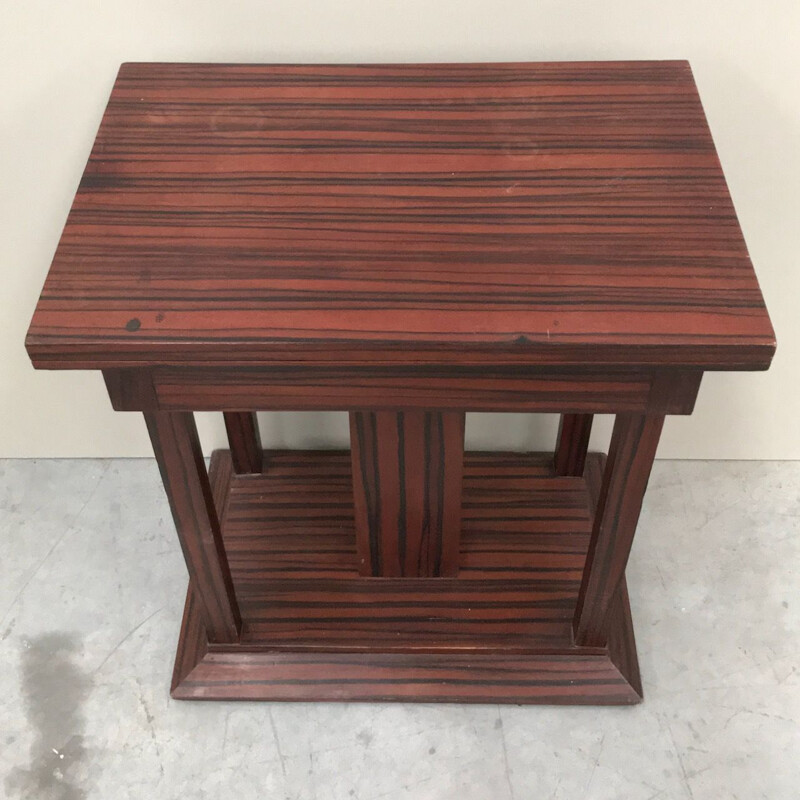 Vintage Rosewood Art Deco game table