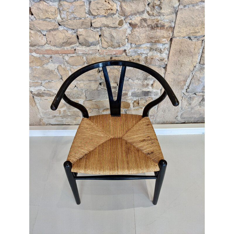 Paire de chaises Wishbone vintage Hans Wegner