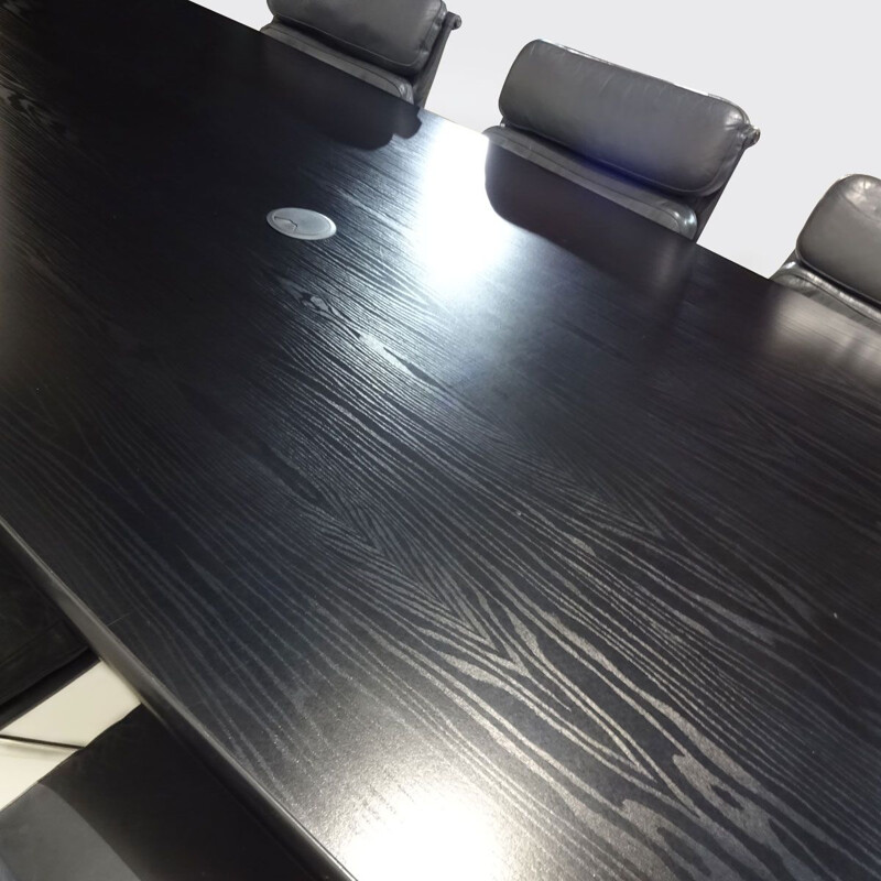 Vintage Eames Boardroom table and chair set 1980s