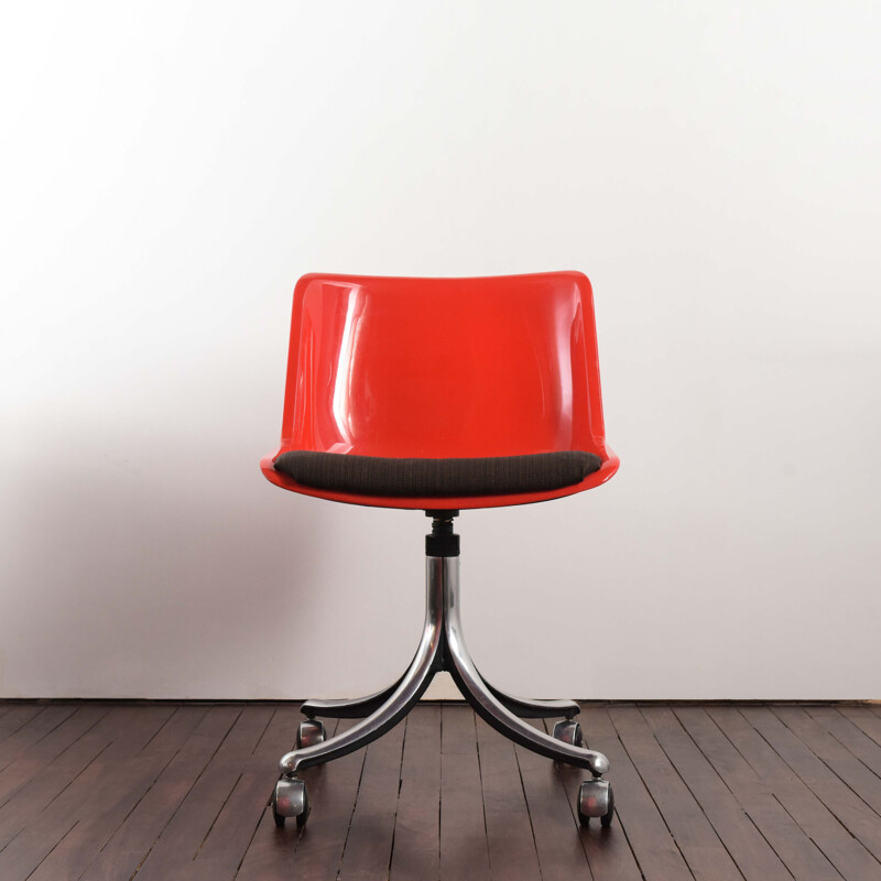 Pair of vintage Modus swivel chair by Tecno Centro Progetto 1972s