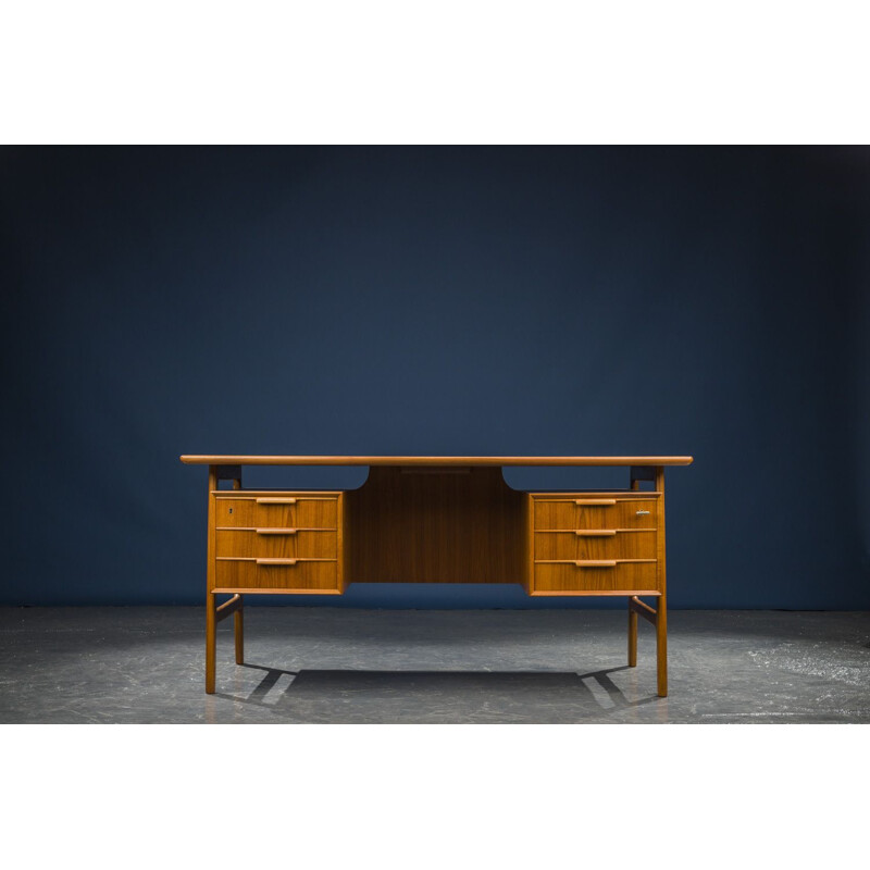 Mid-Century Teak Desk from Omann 1960s