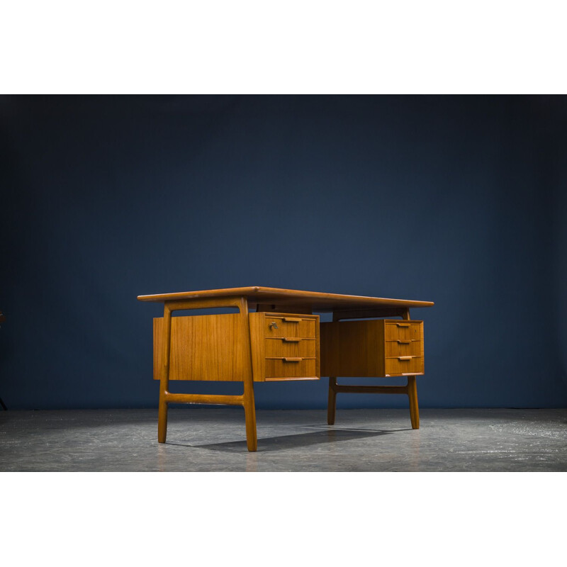 Mid-Century Teak Desk from Omann 1960s