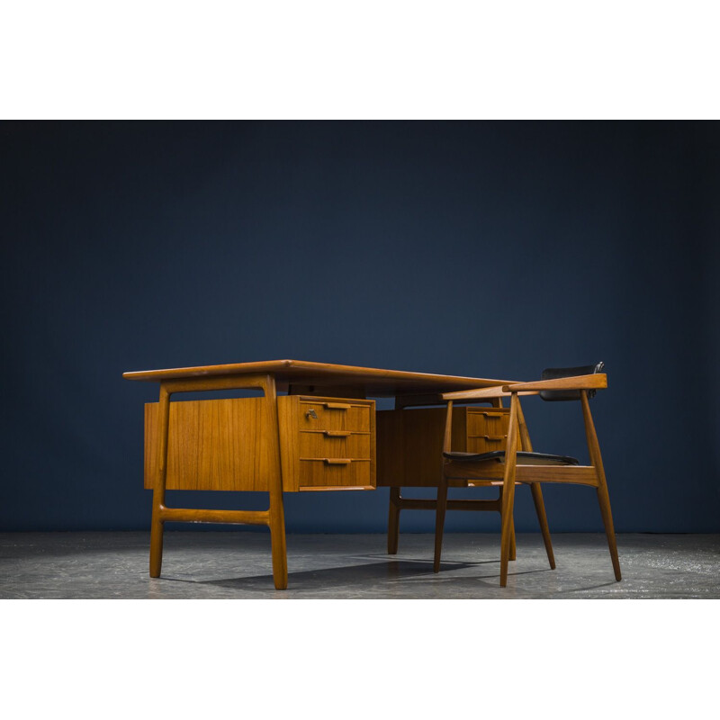 Mid-Century Teak Desk from Omann 1960s