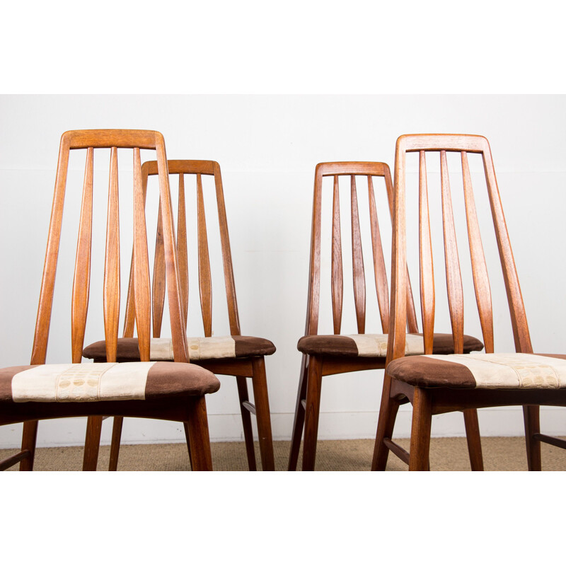 Set of 4 vintage teak chairs by Niels Koefoed 1960s