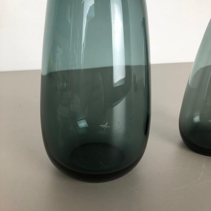 Pair of vintage Turmalin Vases by Wilhelm Wagenfeld for WMF Germany 1960s