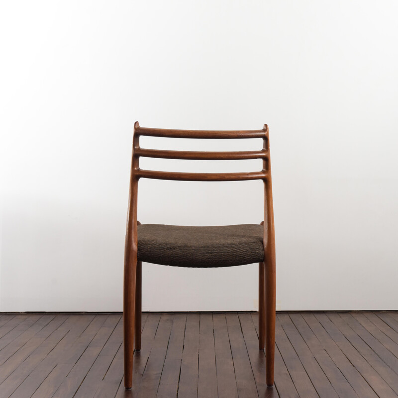 Conjunto de 4 cadeiras de teca Niels Moller vintage