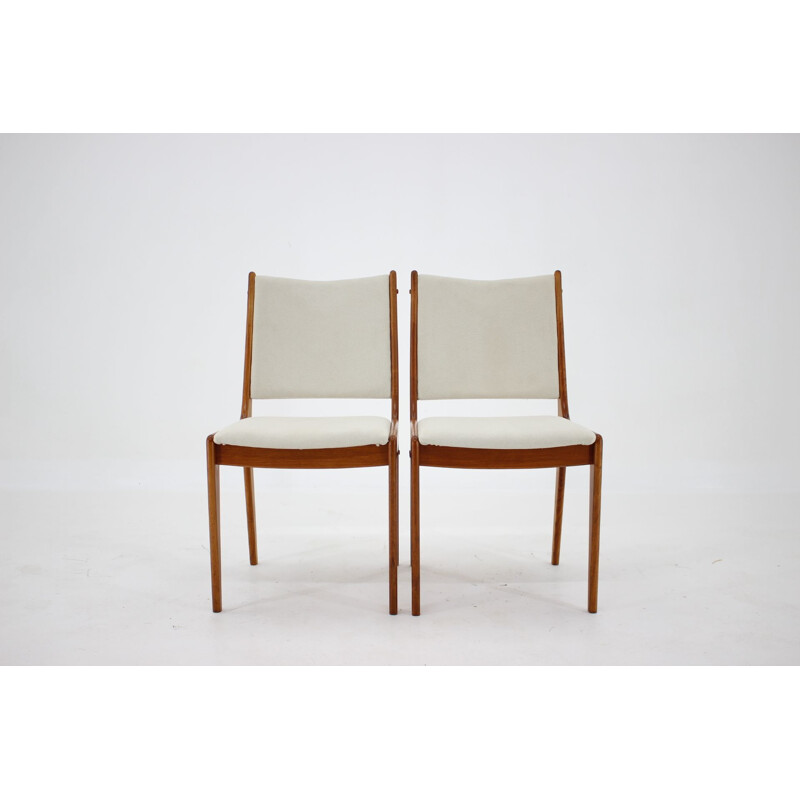 Set of 6 vintage Johannes Andersen Teak Dining Chairs by Uldum Mobelfabric Denmark 1960s