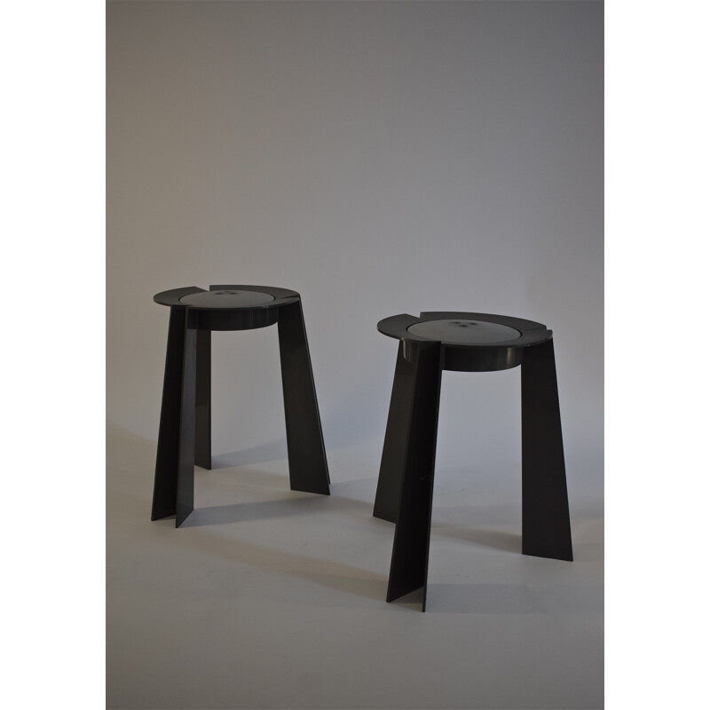 Pair of "Trick" stools vintage by Alessandro Mendini for Vanini, 1988