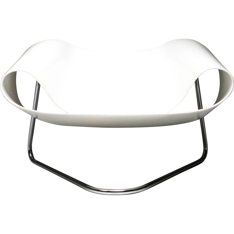 Gegoten vintage glasvezel fauteuil van Franca Stagi voor Bernini, Italië 1961