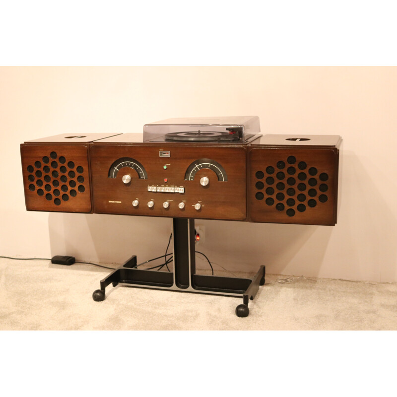 Vintage Brionvega RR126, radio & recordplayer by Castiglioni & Giacomo Italy 1960's