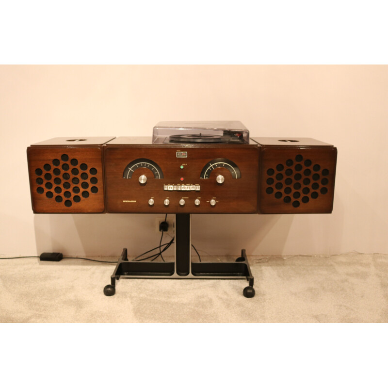 Vintage Brionvega RR126, radio & recordplayer by Castiglioni & Giacomo Italy 1960's