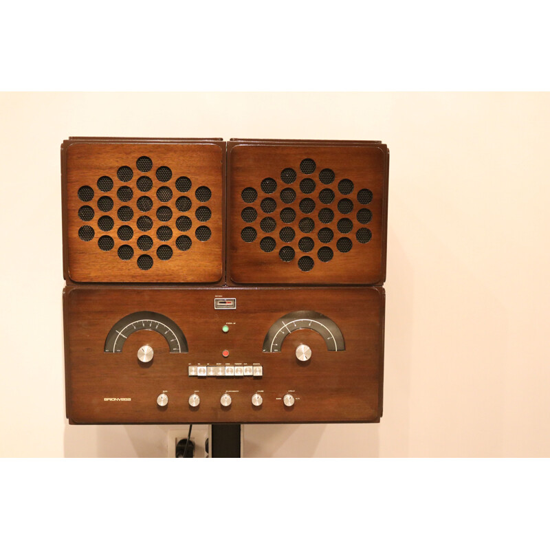 Vintage Brionvega RR126, radio & recordplayer by Castiglioni & Giacomo Italy 1960's