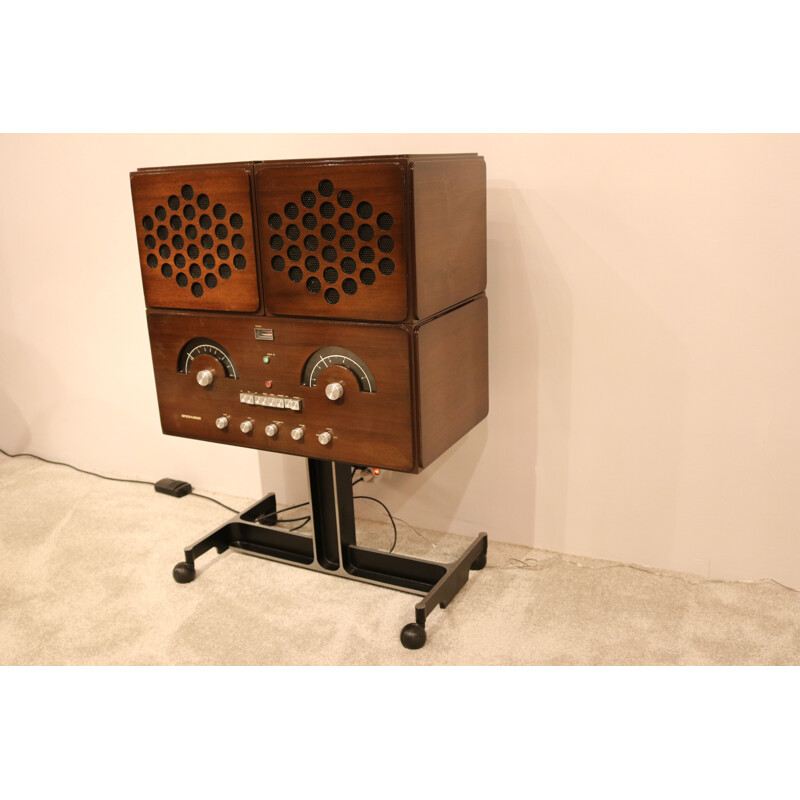 Vintage Brionvega RR126, radio & recordplayer by Castiglioni & Giacomo Italy 1960's