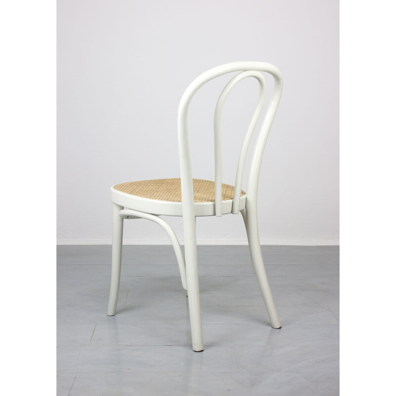 Ein Paar weiße Vintage-Stühle N. 218 von Michael Thonet