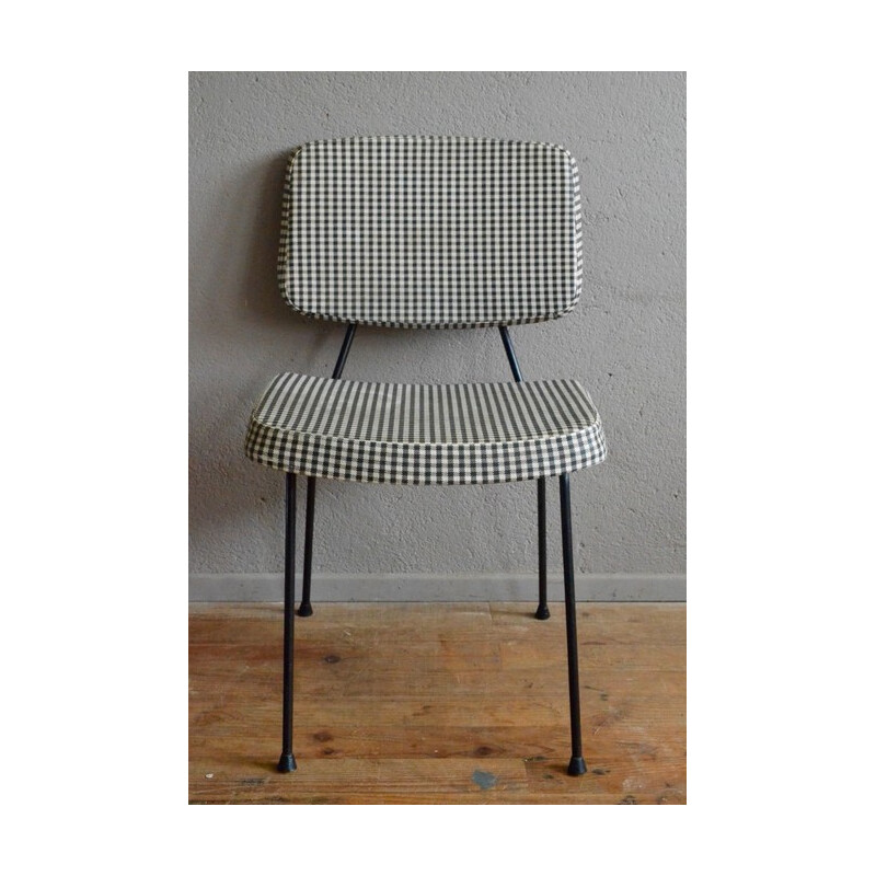 Thonet "CM196" chair with checked pattern, Pierre PAULIN - 1960s