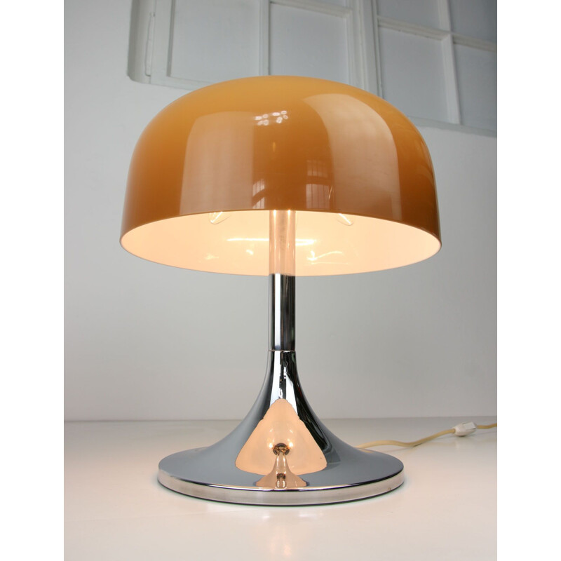 Vintage Space Age Medusa Mushroom Table Lamp by Luigi Massoni for Guzzini Italian