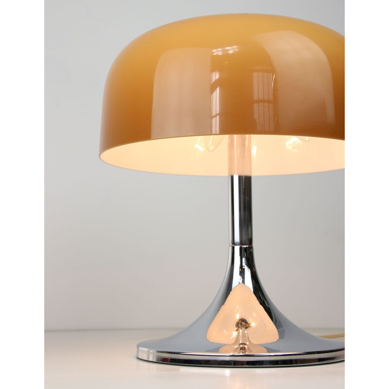 Vintage Space Age Medusa Mushroom Table Lamp by Luigi Massoni for Guzzini Italian