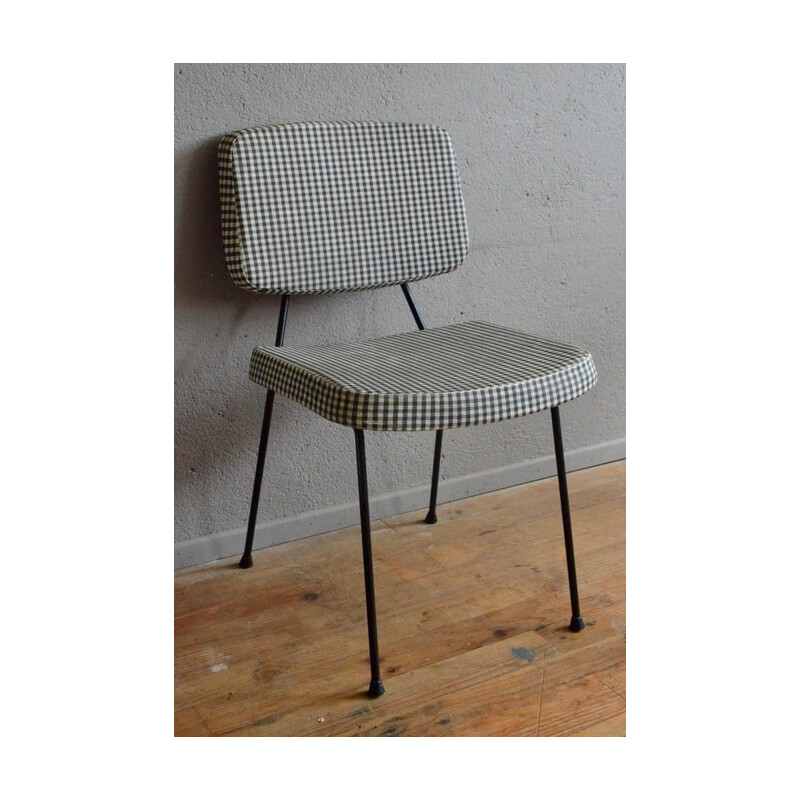 Thonet "CM196" chair with checked pattern, Pierre PAULIN - 1960s