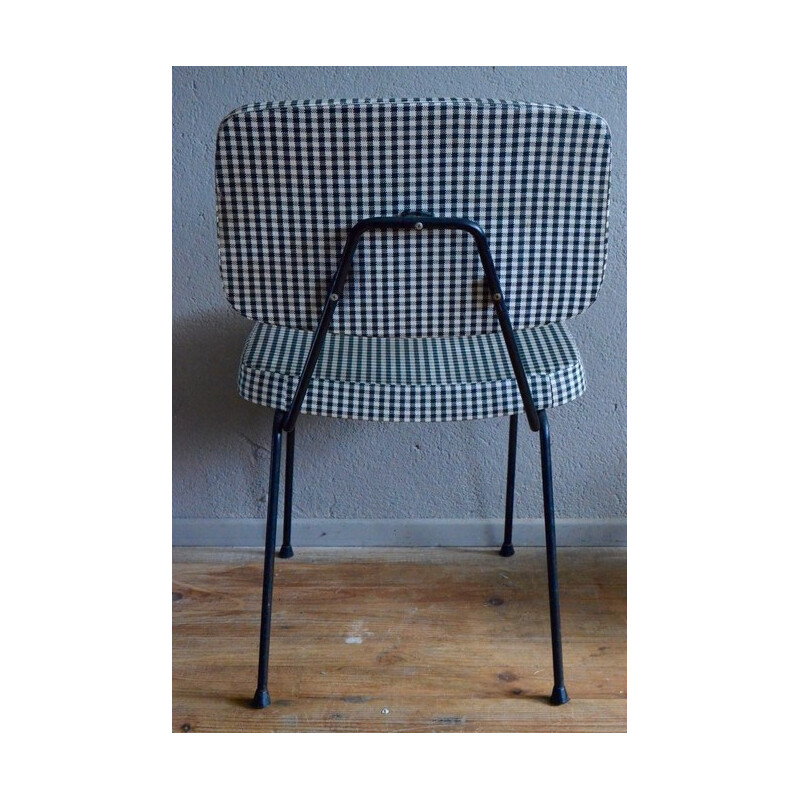 Thonet "CM196" chair with checked pattern, Pierre PAULIN - 1960s